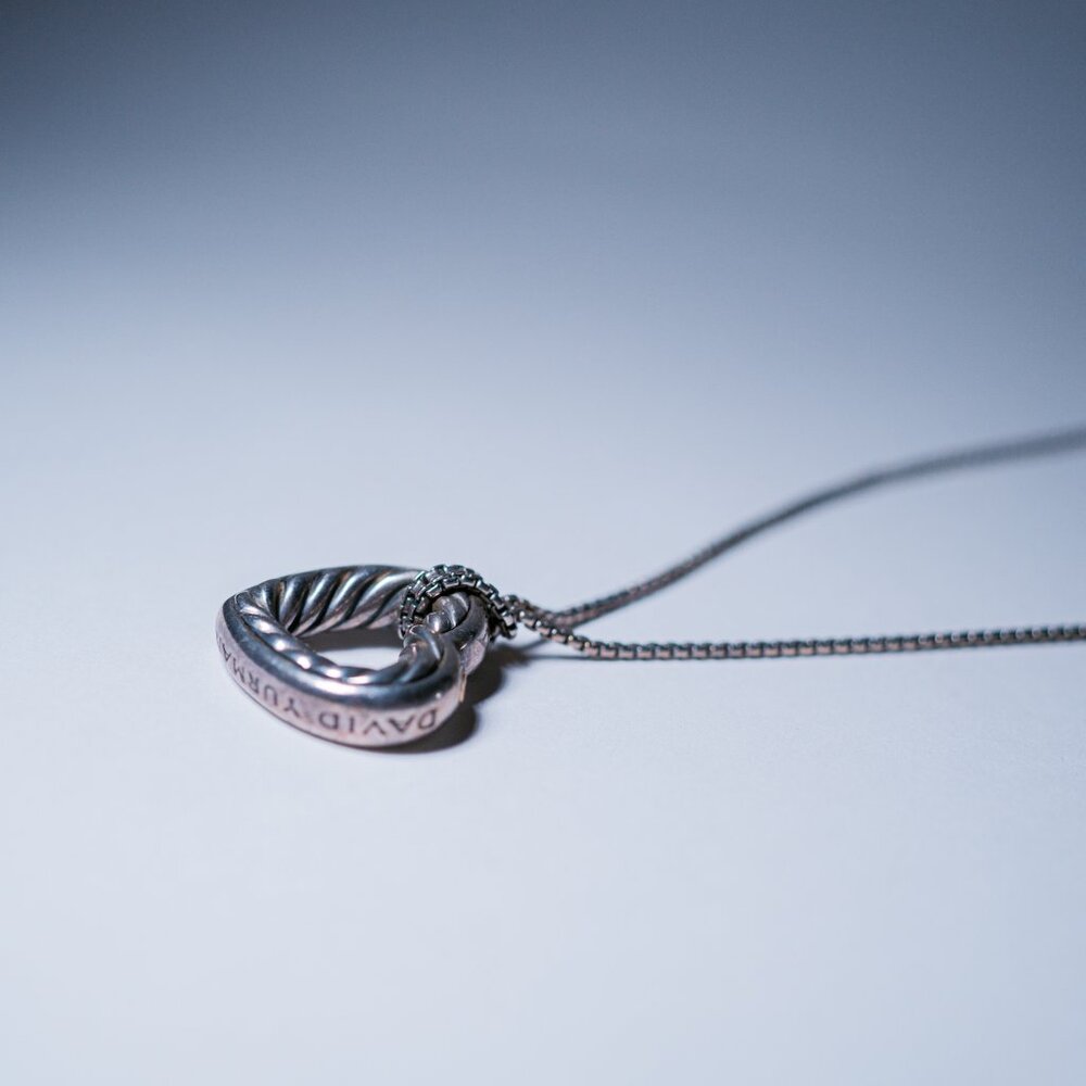 David Yurman Cable Heart Necklace - Picture 3 of 8